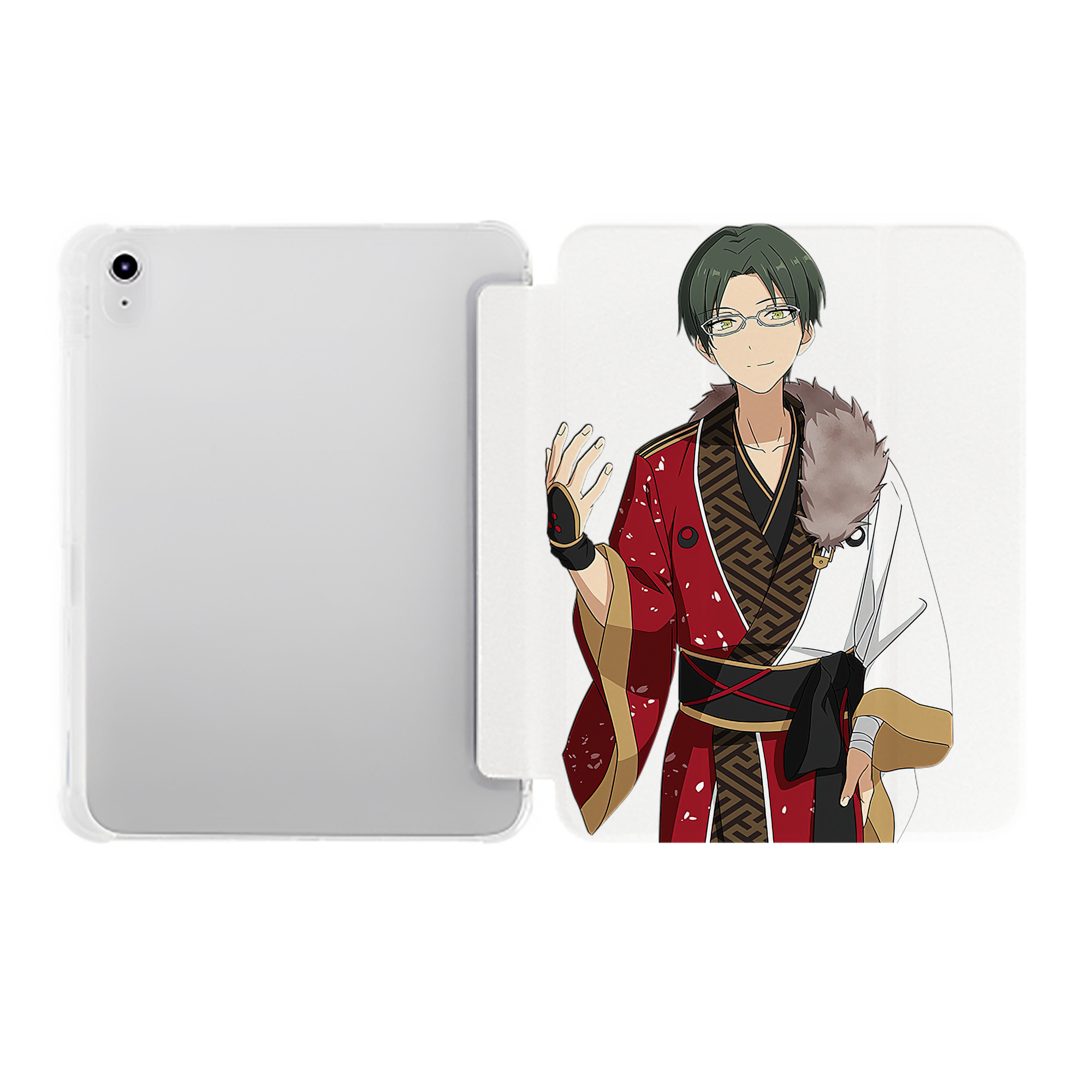 （画像用） あんさんぶるスターズ! Ensemble Stars IPad ケース ペン収納付き 三つ折りスタンド PUレザー×シリコン 対応機種9.5/10.5/10.9インチ